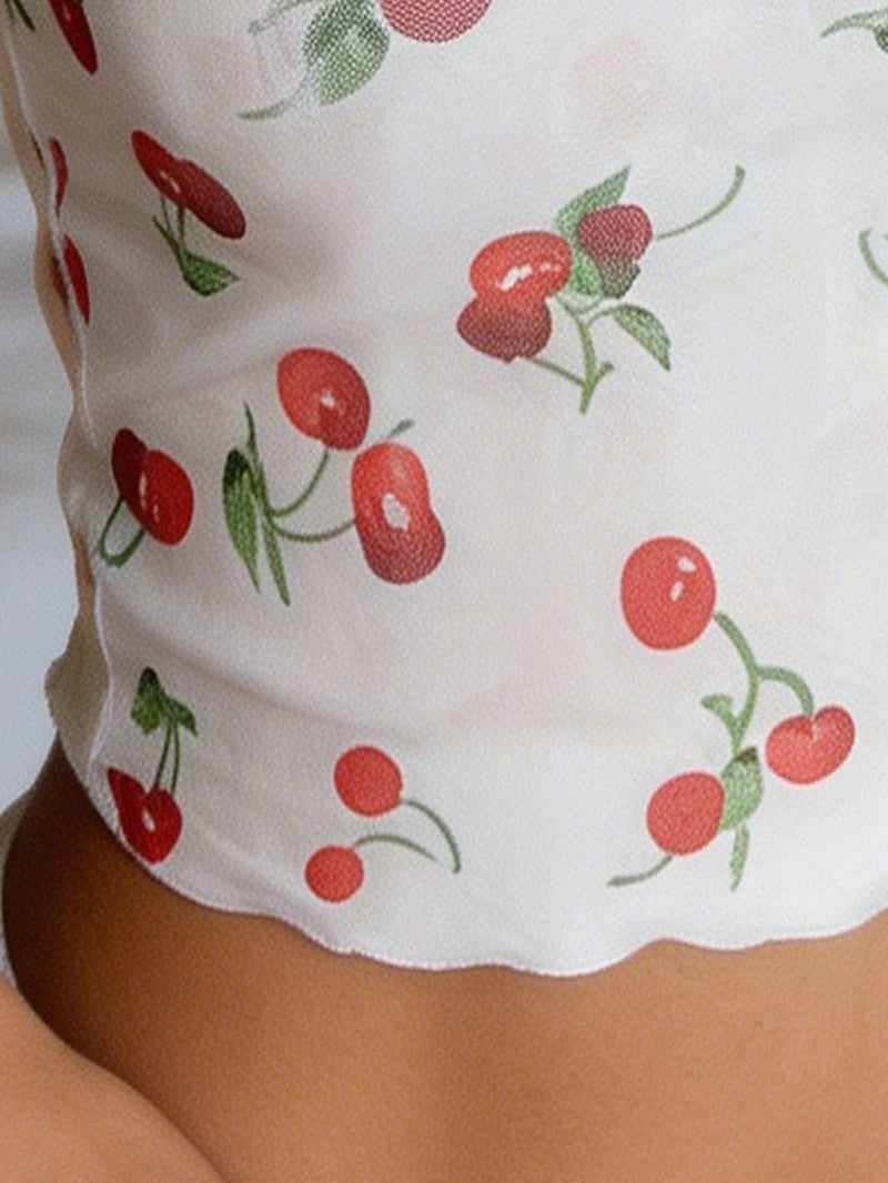 Cherry Graphic Top