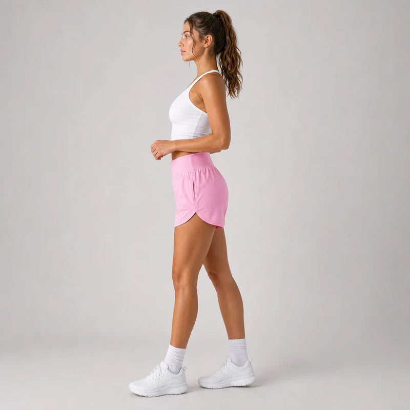 Mirage Cardio Shorts Petal Pink - side profile