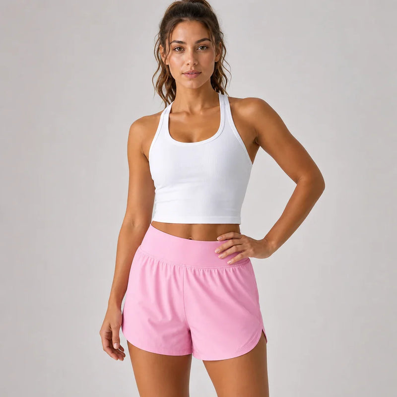 Mirage Cardio Shorts Petal Pink - waistband detail