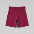Nimble Midi Shorts Dull Berry Red - premium flat lay