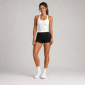 Smooth Seamless 2-in-1 Tank White Snow - front camera gaze